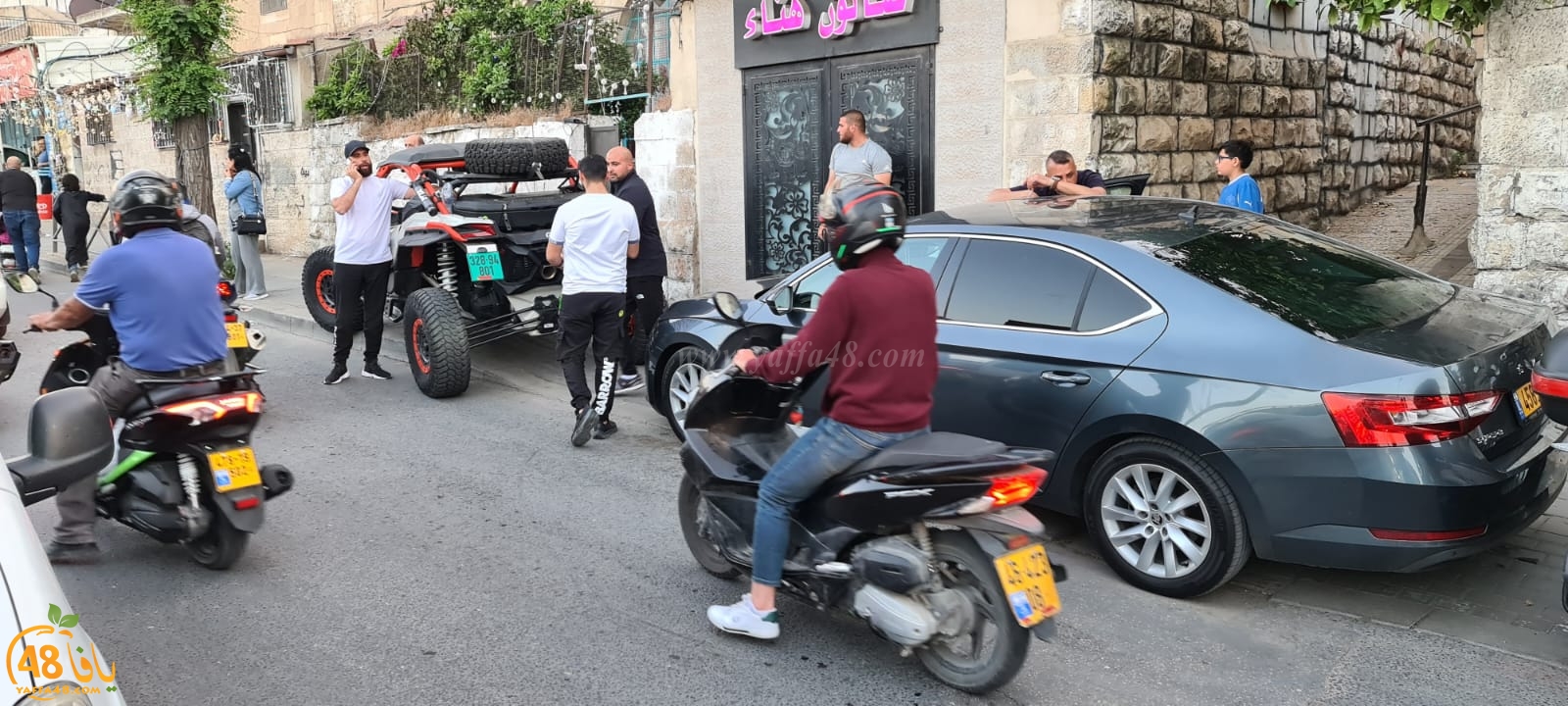 كافة الصور لوصول مسيرة الدراجات النارية من يافا الى المسجد الأقصى  